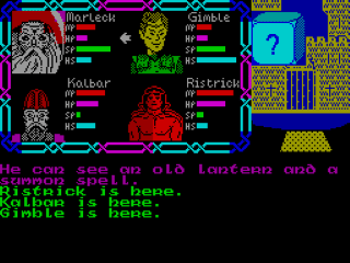 Tower of Light screenshot 2 for ZX Spectrum